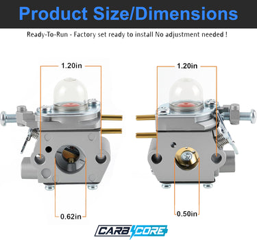Carburetor for Hyper Tough H2500 H2510 H25B H2520 String Trimmer Part 753-06423