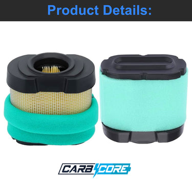 Carbcore Air Filter Oil Filter Tune Up Kit for Husqvarna  Z246 MZ61 Z246I RZ46I MZ6128 RZ4222F Mower Lawn Tractors