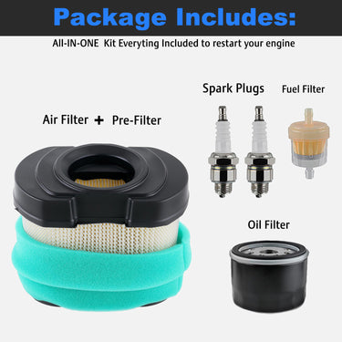 Carbcore Air Filter Oil Filter Tune Up Kit for Husqvarna  Z246 MZ61 Z246I RZ46I MZ6128 RZ4222F Mower Lawn Tractors
