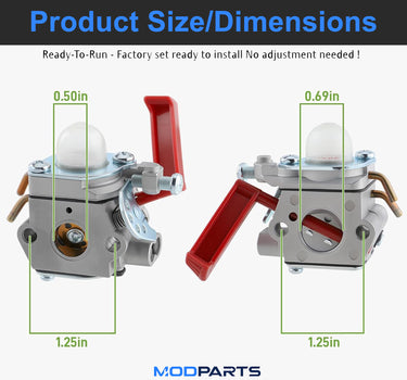 Carburetor for Homelite UT33600A UT33650A UT20760 UT33650 UT33600 UT26CSEMC UT26SSEMC UT20006 Trimmer